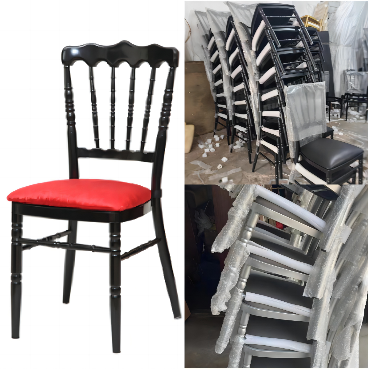 Metal bamboo chairs