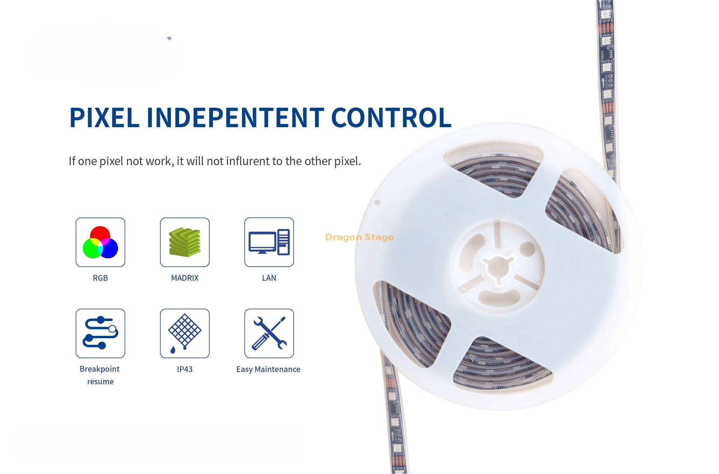 Pixel Independent Control LED Matrix Strip Light (2)