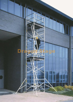 3x1.35m Tower Mobile Unit Double scaffolding with step ladder 8m