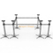 Indoor Live Music Stage Setup Truss Stage 6x6x6m with Line Array Truss 2m