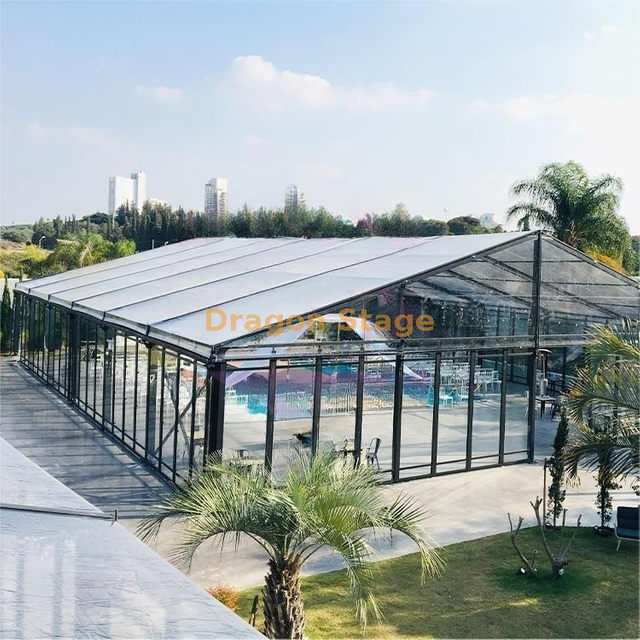 All Transparent Aluminium Frame Wedding Event Tent Family Party Marquee Tent with 300 Seats