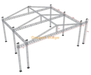 Aluminum Indian Roof Truss Stage Concert 30x24x15m with Line Array Towers