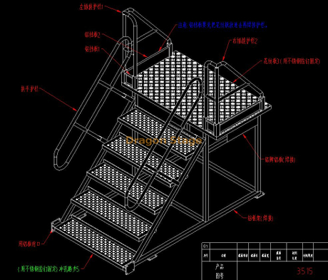 Aluminum Cargo Elevated Mobile Platform 1.4x0.8x1m from China ...