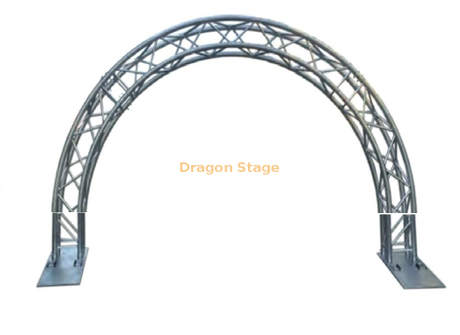 Diameter 7m Half Circle Truss with Stand Foot for Wedding Decoration