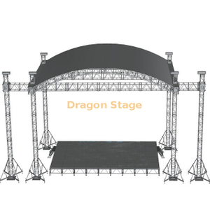 Stage Speaker Curved Roof Trusses 15x5x7m