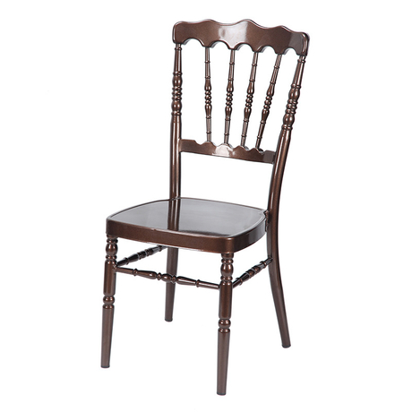 The manufacturer directly supplies new Chinese style black castle chairs, wedding banquet chairs, metal dining chairs, and metal castle chairs