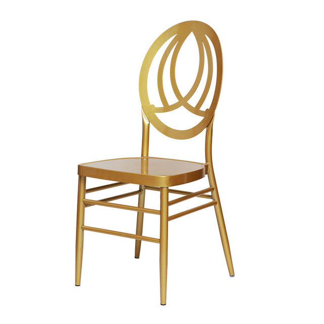 Manufacturer's direct supply of restaurant, hotel, restaurant dining chairs, new gold round back chairs, outdoor wedding chairs, cross-border supply