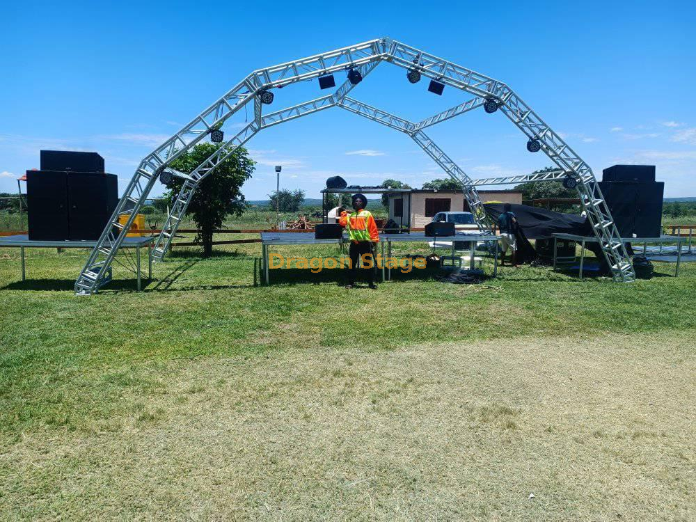 Field Concert Curve Roof Trusses Stages 6x3x3m