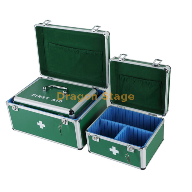 Party Aluminum Medical Case First Aid Kit Box With Large Capacity