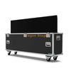  Aluminum Flight Case Party for TV Screen Black Case with Wheels