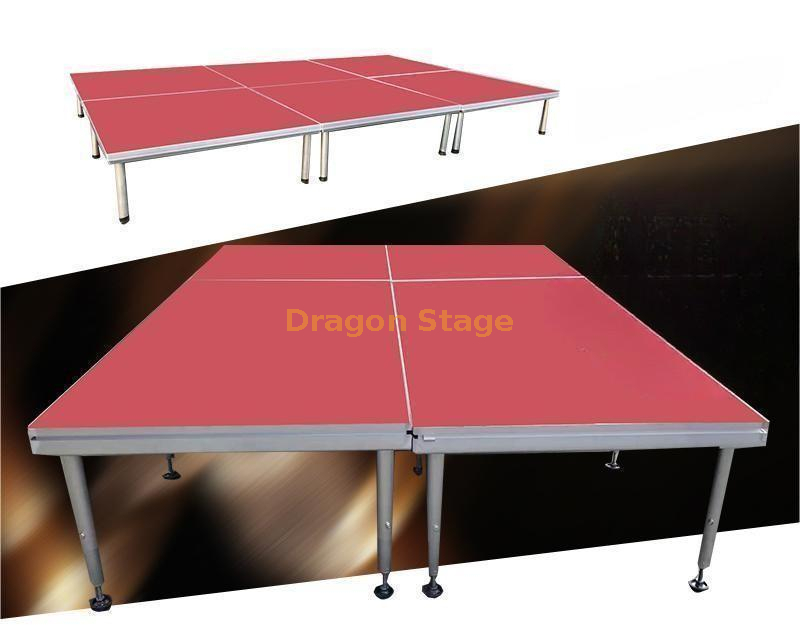 1.22x2.44m Aluminum Portable Quik Stage Deck 4' X 8'