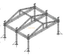20x18x8m Heavy-Duty Aluminum Roof Truss System
