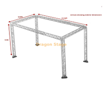 6x3x3m Aluminum Triangle Truss System – Professional 10ft High Stage Lighting Rig