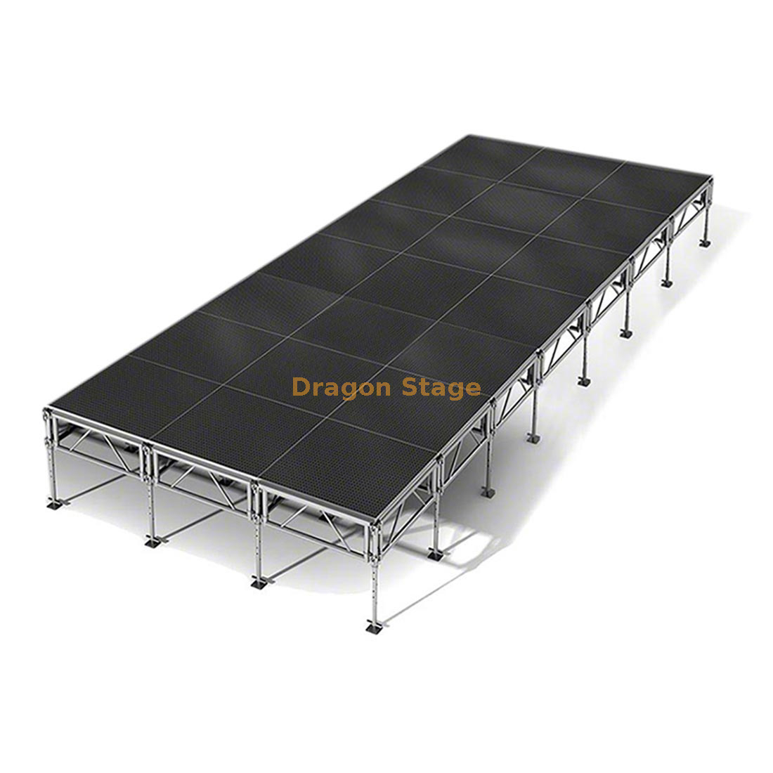 Aluminum Outdoor Performance Portable Concert Stage 8.54x3.66m with 2 stairs
