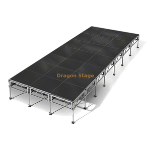 Aluminum Outdoor Performance Portable Concert Stage 8.54x3.66m with 2 stairs
