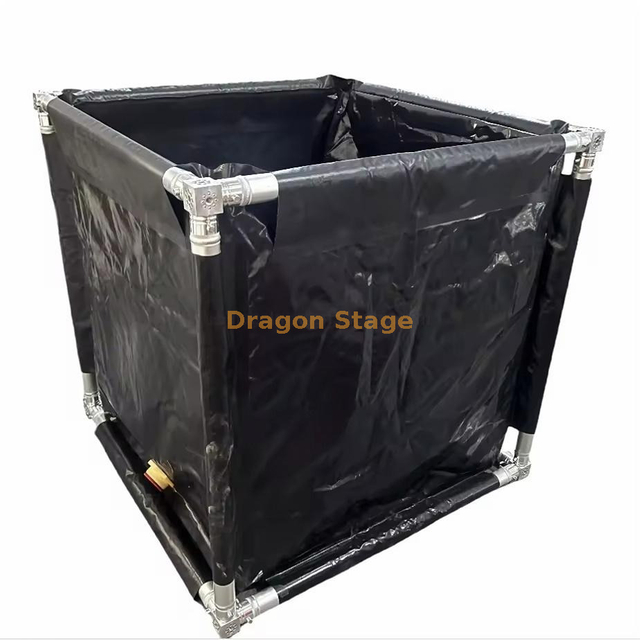 1 Ton Spigot Truss Portable PVC Water Ballast Tanks Storage Barrel 1x1x1m
