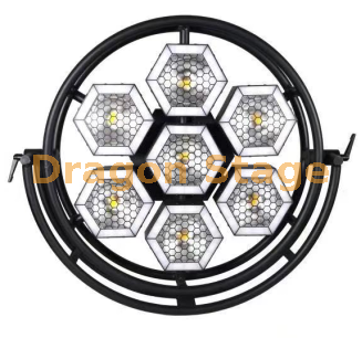 7 Circular Hexagonal LED Pixel Background Lights