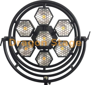 7 Circular Hexagonal COB Pixel Background Lights