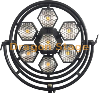7 Circular Hexagonal COB Pixel Background Lights