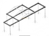16x10x9m Outdoor Aluminum Peak Roof Truss System – 9m High Stage Rigging with Dual 8m Audio/LED Wings