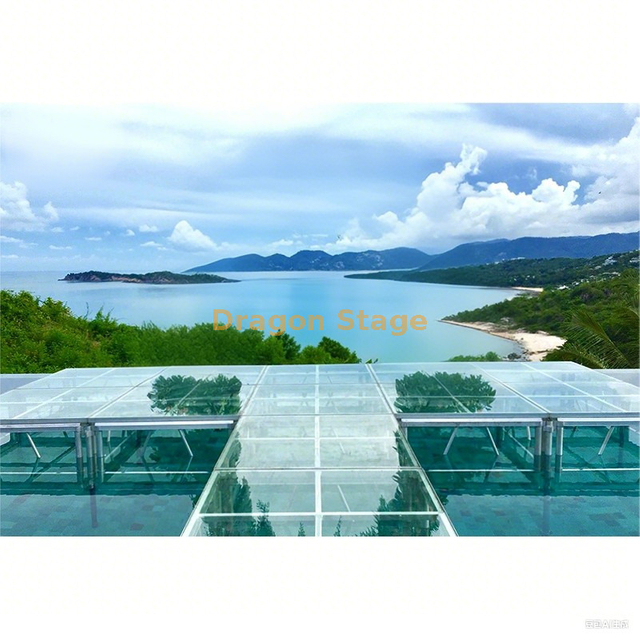 Acrylic Pool Stage for Wedding Events 12 Pieces