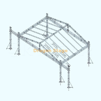 12x10x7m Peak Roof Aluminum Bolt Truss System with 3m Speaker Wings