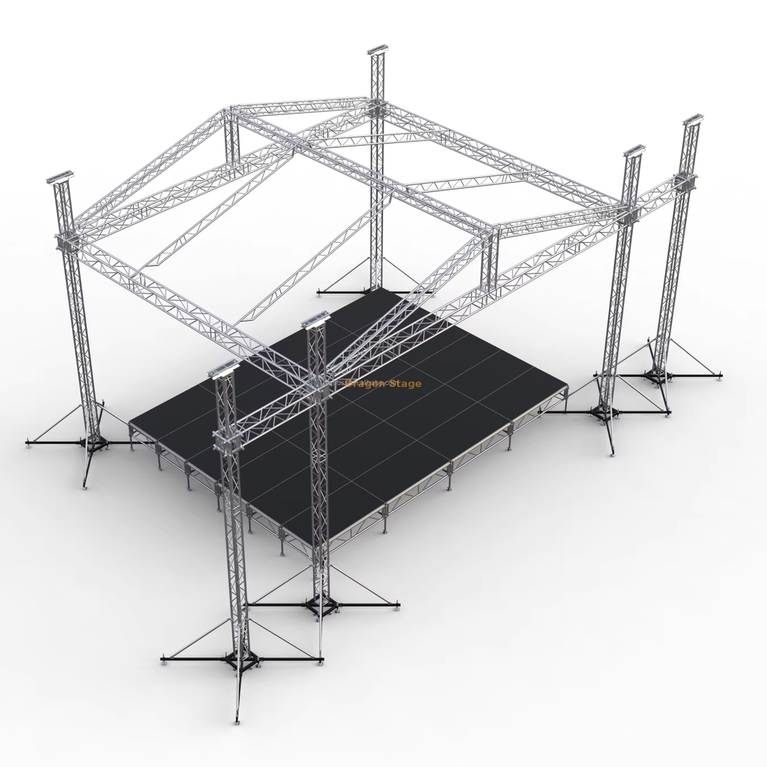 Aluminum Roof Truss Concert Line Array Speaker Lighting Stage Truss 14x11x8m