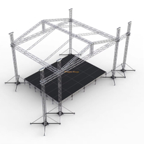 Aluminum Roof Truss Concert Line Array Speaker Lighting Stage Truss 14x11x8m