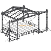 Aluminum Event Concert Light Duty Spigot Truss System 12x8x5m with Sound Truss Wings 2m