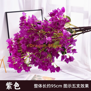 Simulated Bougainvillea, Cherry Blossoms, Butterfly Blossoms, Plum Blossoms, Branches, Scenic Area, Garden Trees, Landscape Design, Purple -1 encrypted Bougainvillea