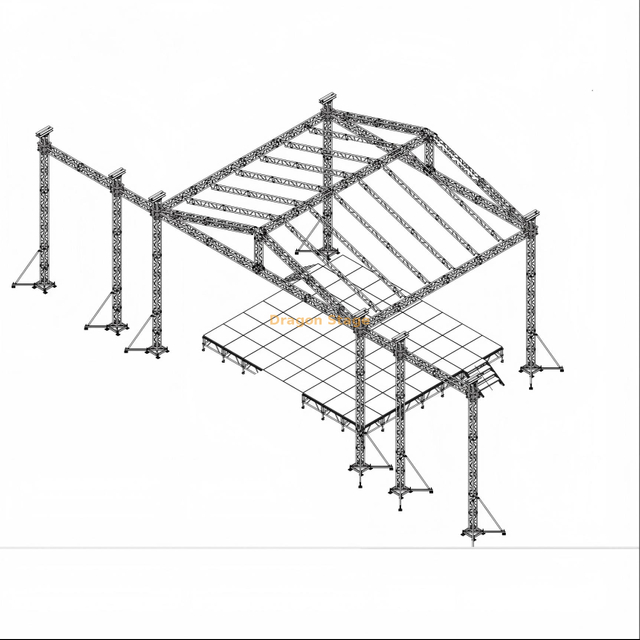 High Grade Outdoor Stage Roof Truss14x14x10m
