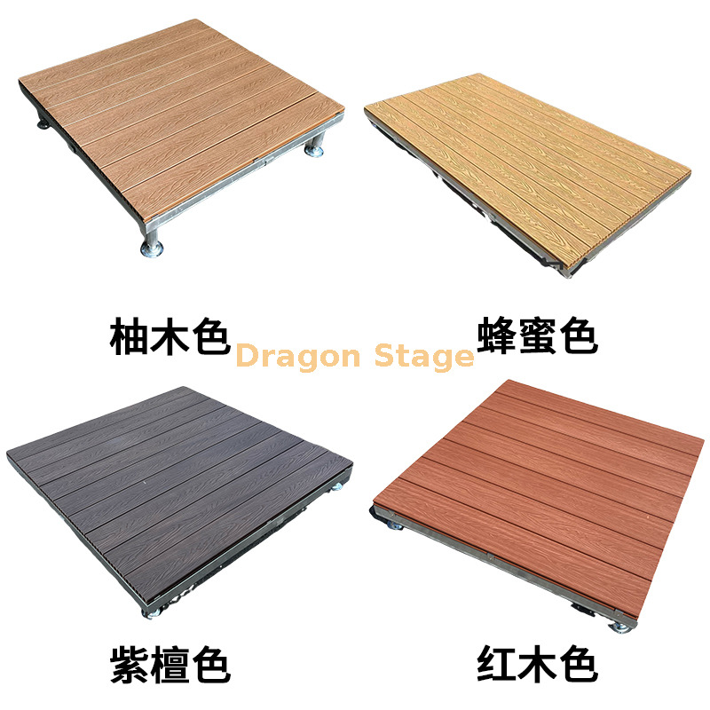 Prefabricated Plastic Modular Anti-corrosion Wooden Platform for Outdoor Camping Tent