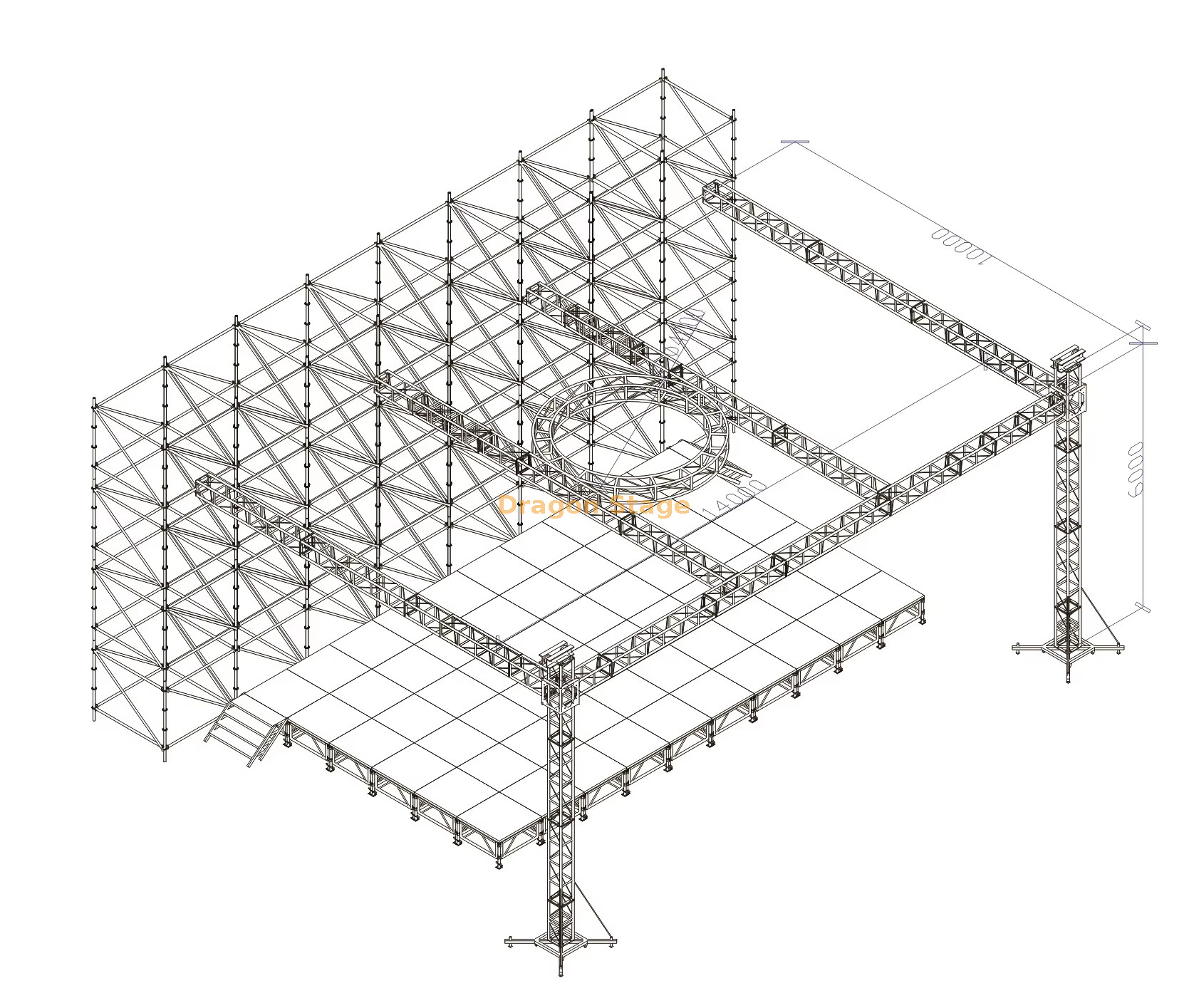 16x2x8m Ringlock LED Wall with Aluminum Stage and Lighting Truss Roof.jpg