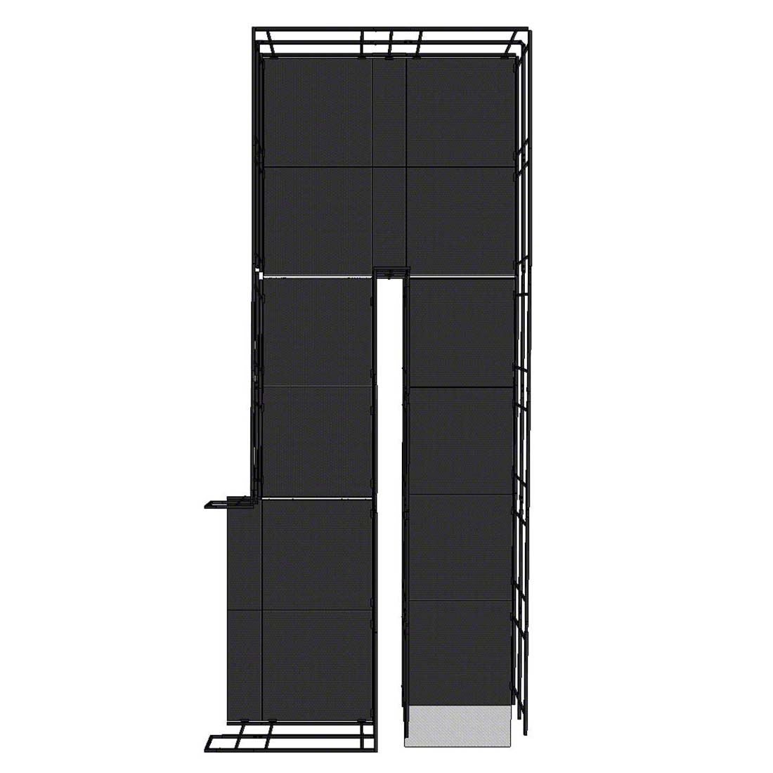 24x10ft Compact Switchback Aluminum Stage Service Ramp for AV Carts Touring Production.jpg
