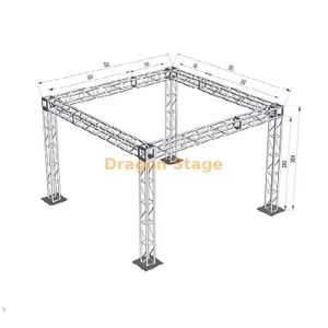 300*300mm Aluminum Bolt Light Truss Stand 5x5x3m