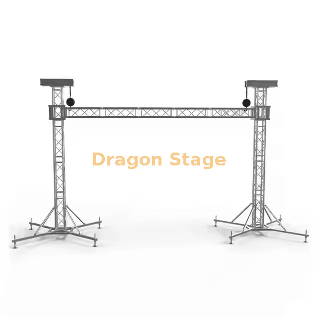  Outdoor Led Screen Truss System Screen Rigging Goal Post Truss 6x4m