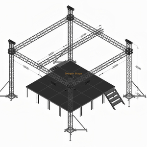 6x6x5m Aluminum Square Event Lighting Truss System