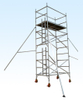 Construction Ladder Double scaffolding with climbing ladder