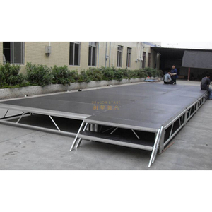 Adjustable Height Truss Portable Stage Platforms with Concert Stages Curtains