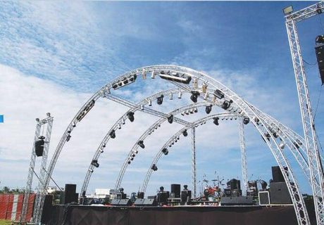 Aluminum Arch Roof Truss Design System for Stage and Event Structures