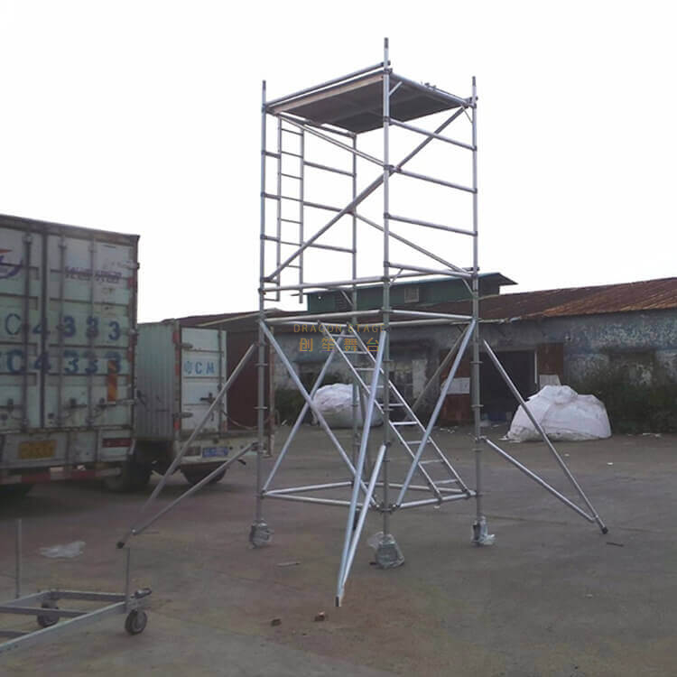 Construction Bracket Double scaffolding with climbing ladder