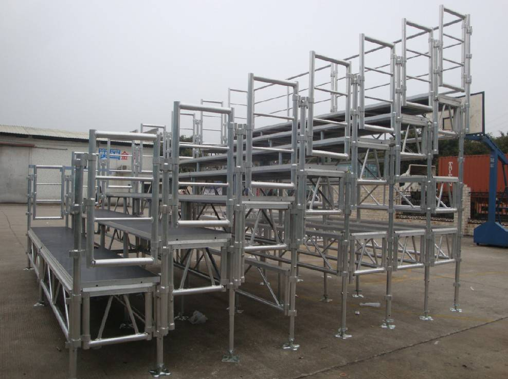 Portable Dismantle Relocated Aluminum Bleachers 24.4x4m 