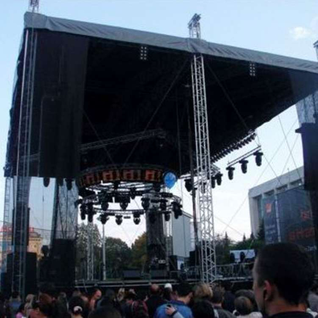 heavy duty alloy stage truss roof system