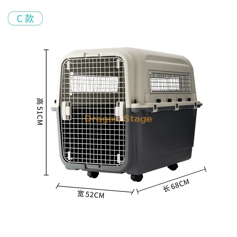 Pet Crate Plastic Dog And Cat Aviation Box Portable Cat Cage Small And Medium-sized Dog for Dog Cage (4)