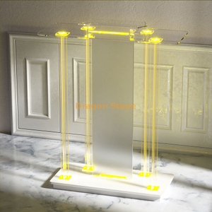 Acrylic Podium For Office Clear Church Podium Stand Acrylic Plexiglass Pulpit for Church