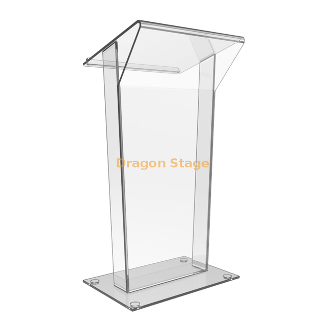 Plexiglass Clear Podium Plexiglass Lecture Transparent Church Pulpit Easy Assembly 