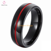 Philippine Class Wedding Tungsten Ring, Rainbow Blue Red Carbide Tungsten Ring