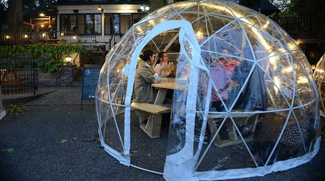 Factory price outdoor 6m transparent garden igloo geodesic dome tent