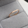 Wholesale Jewelry Engraved Name Dainty Rose Gold Stainless Steel Bar Ring