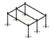 Aluminum Event Party Concert Stage Truss Outdoor Event Stages Grid Truss 80x50x20ft (24x15x6m)